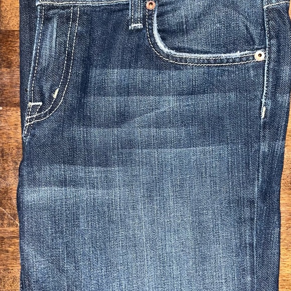 Preloved Fossil Flare Leg Jeans in a Medium Wash True Bellbottom Jeans Size 31 - Picture 4 of 7